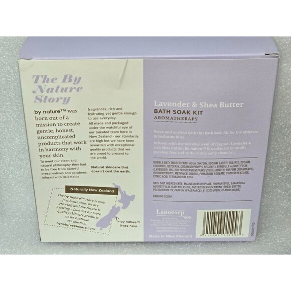 By Nature Lavender & Shea Butter Bath Soak Kit Aromatherapy - Picture 2 of 2